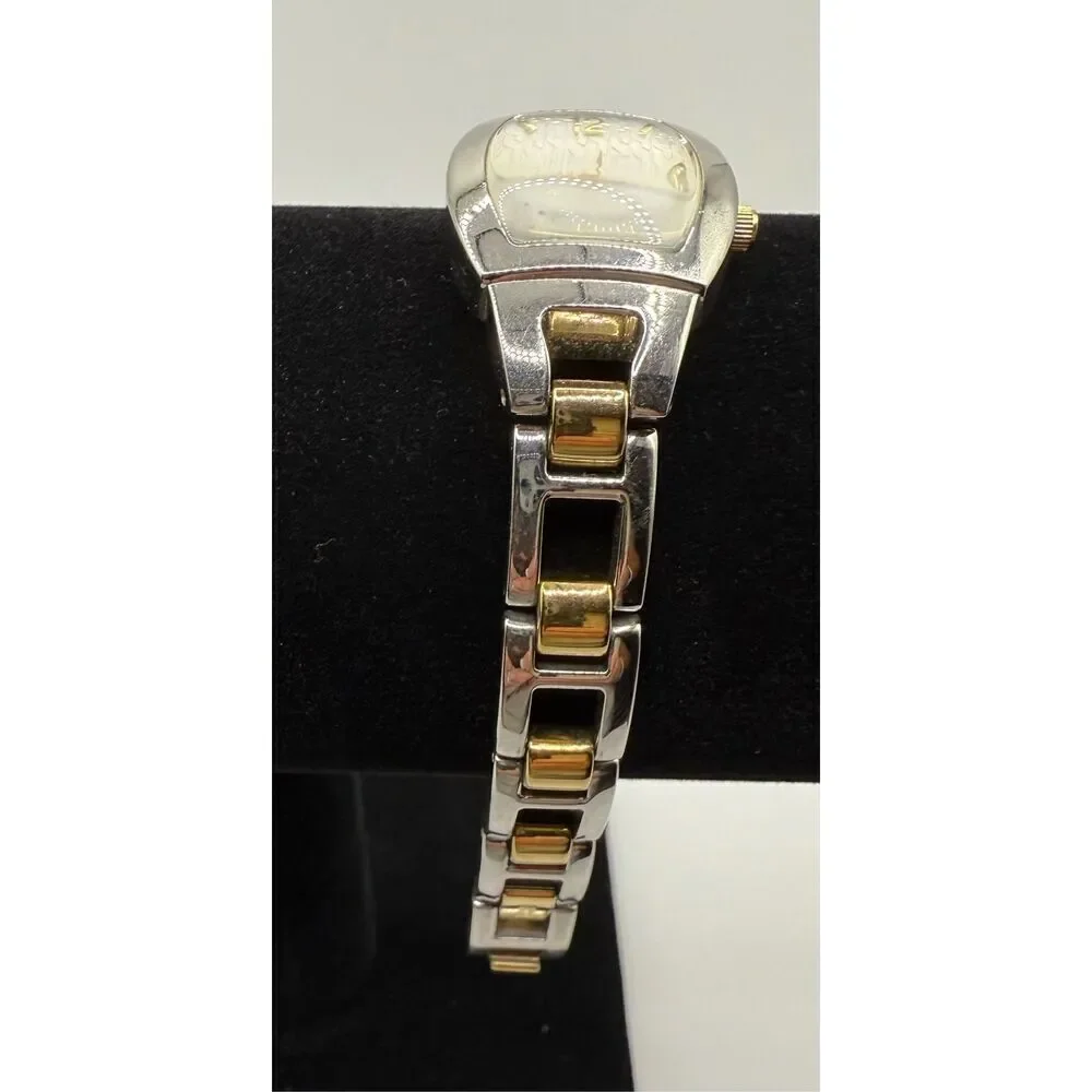 Fossil F2 Silver Tone Oval FaceCase Link Bracelet Band Watch Stainless Steel